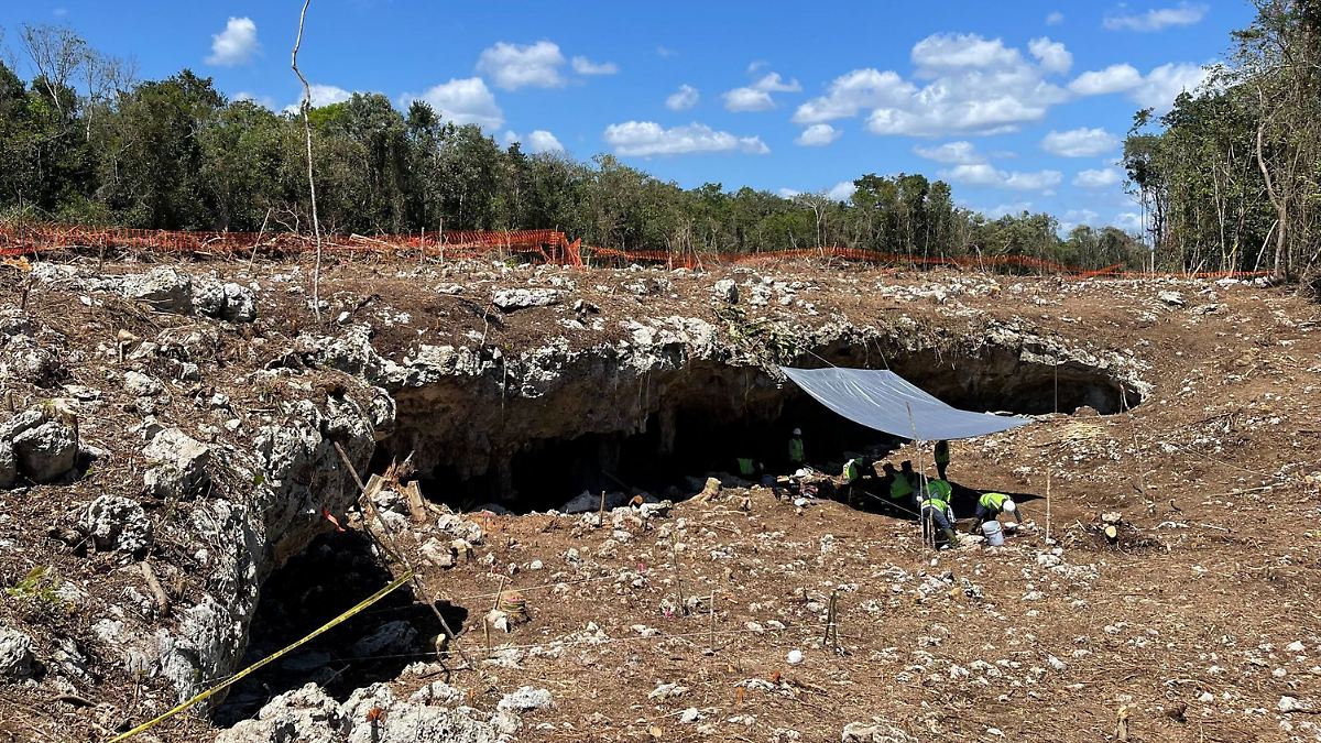 Pretenden rellenar caverna para que corra el tren maya, advierte #SelvamedelTren